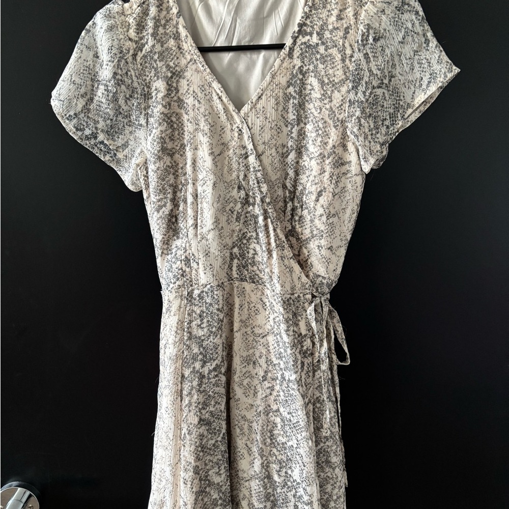 Abercrombie & Fitch Snake Print Wrap Dress XS